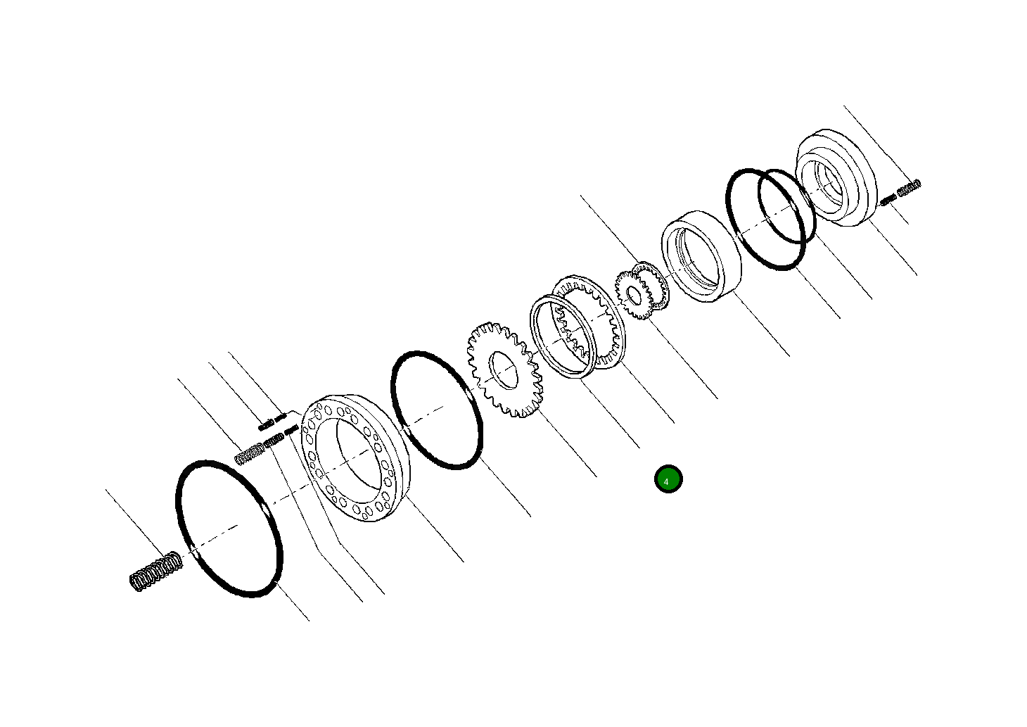 Стопорное кольцо 20G-14-31440 Komatsu