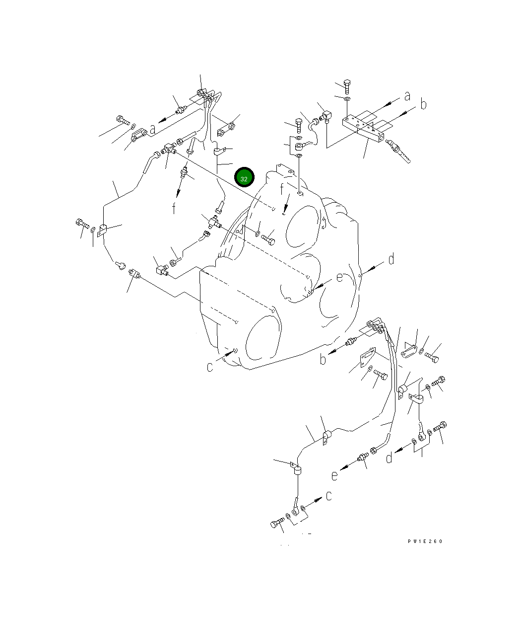 Трубка 209-38-51362 Komatsu