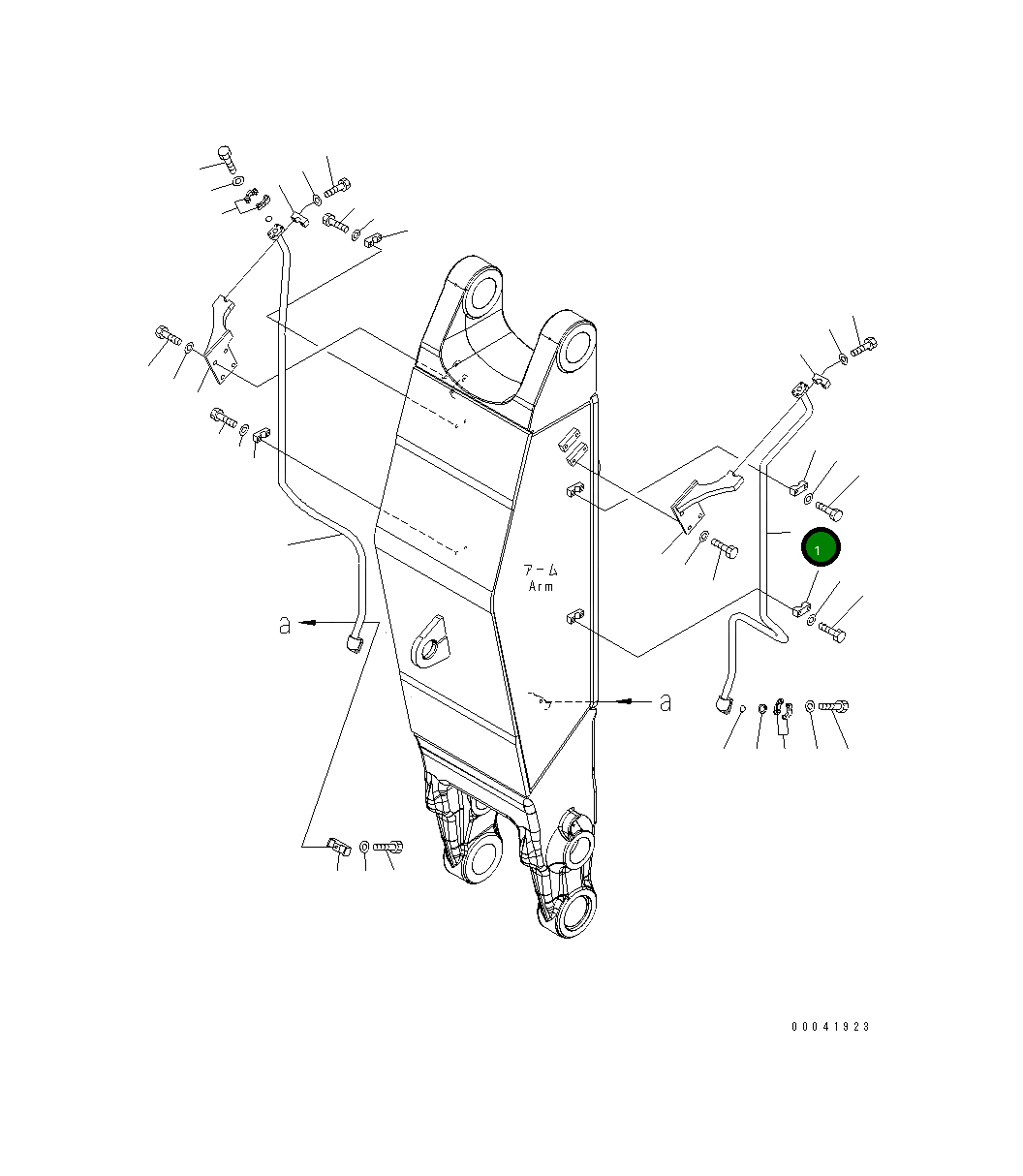 Трубка 208-72-72411 Komatsu