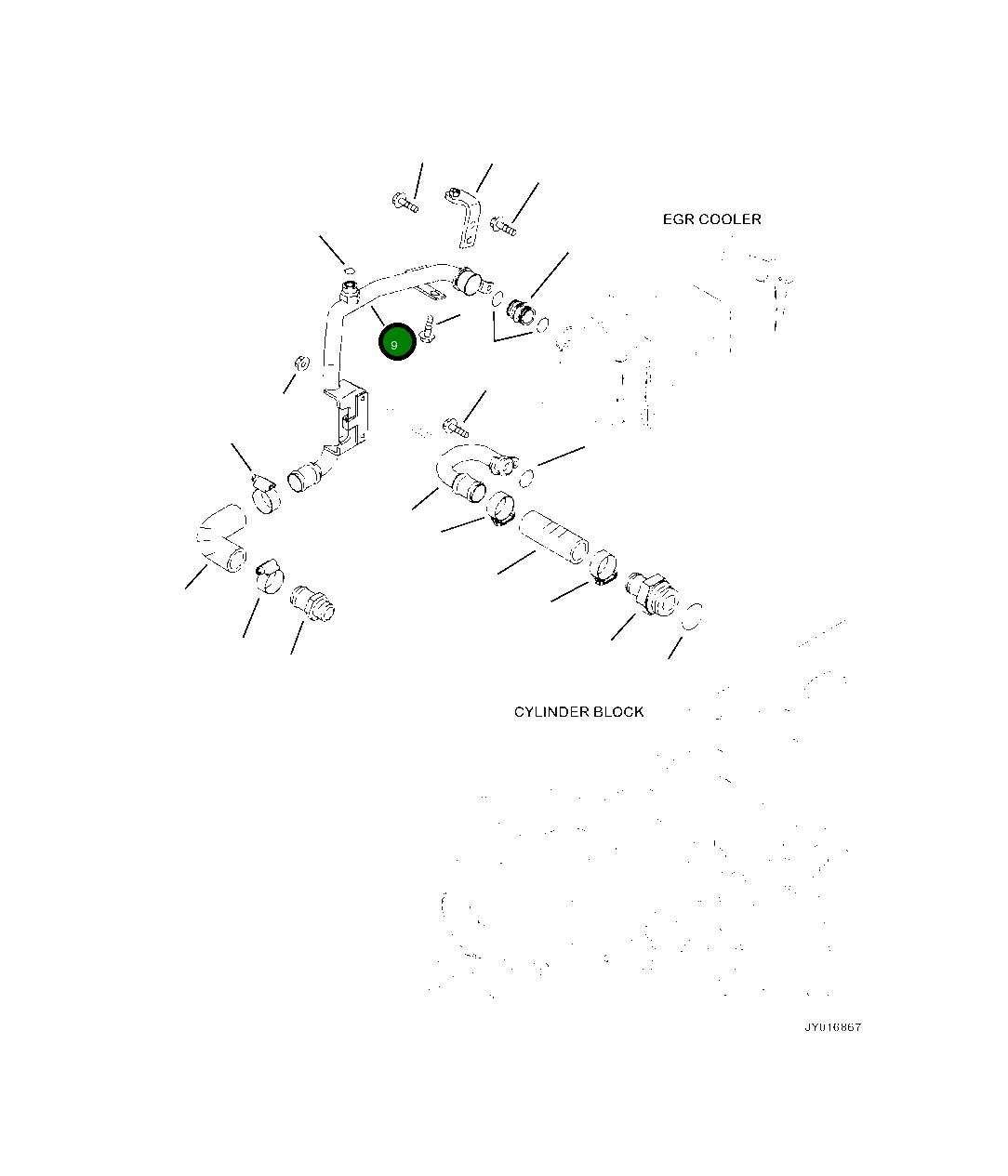 Трубка 6746-61-7210 Komatsu