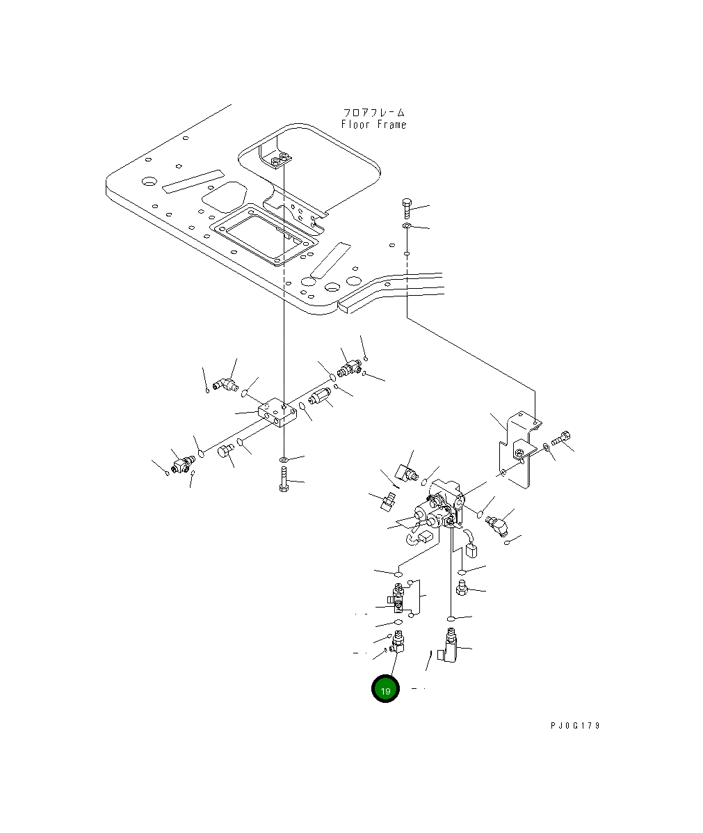 Угловой штуцер 22N-973-1320 Komatsu