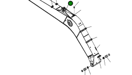 Стрела 206-70-37121 Komatsu