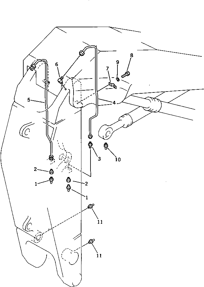 Трубка 209-72-56161 Komatsu