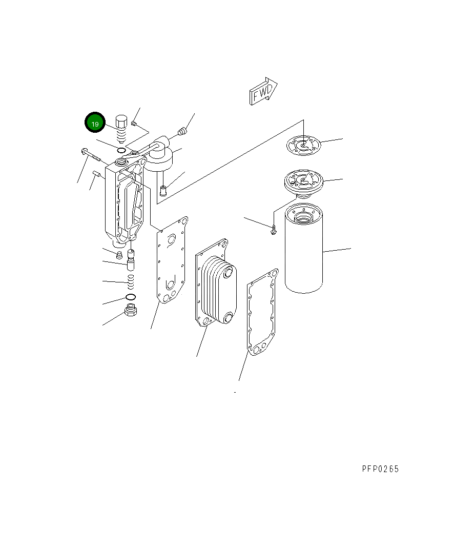Термостат 1295151H92 Komatsu