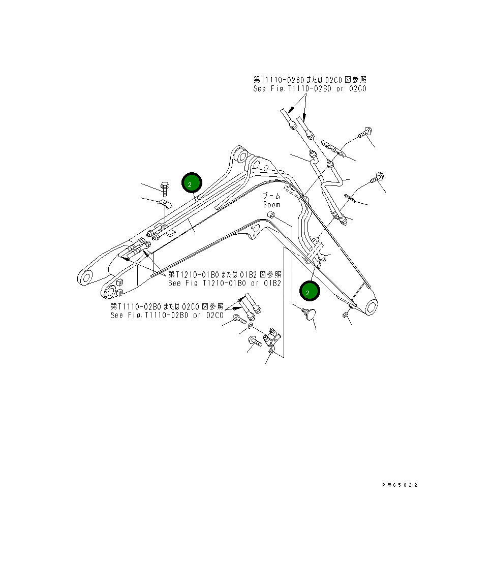 Трубка 22K-62-18250 Komatsu