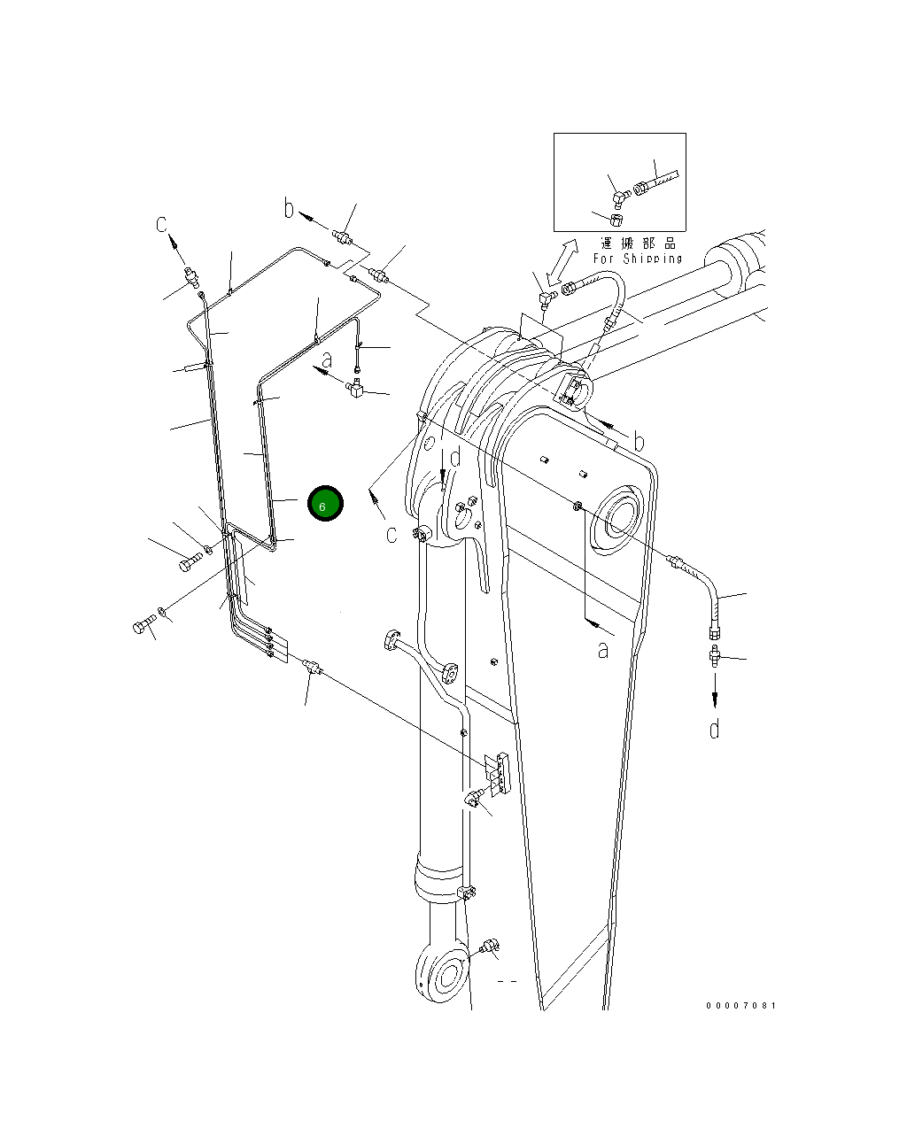 Трубка 209-70-75891 Komatsu