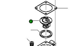 Термостат YM12391148620 Komatsu