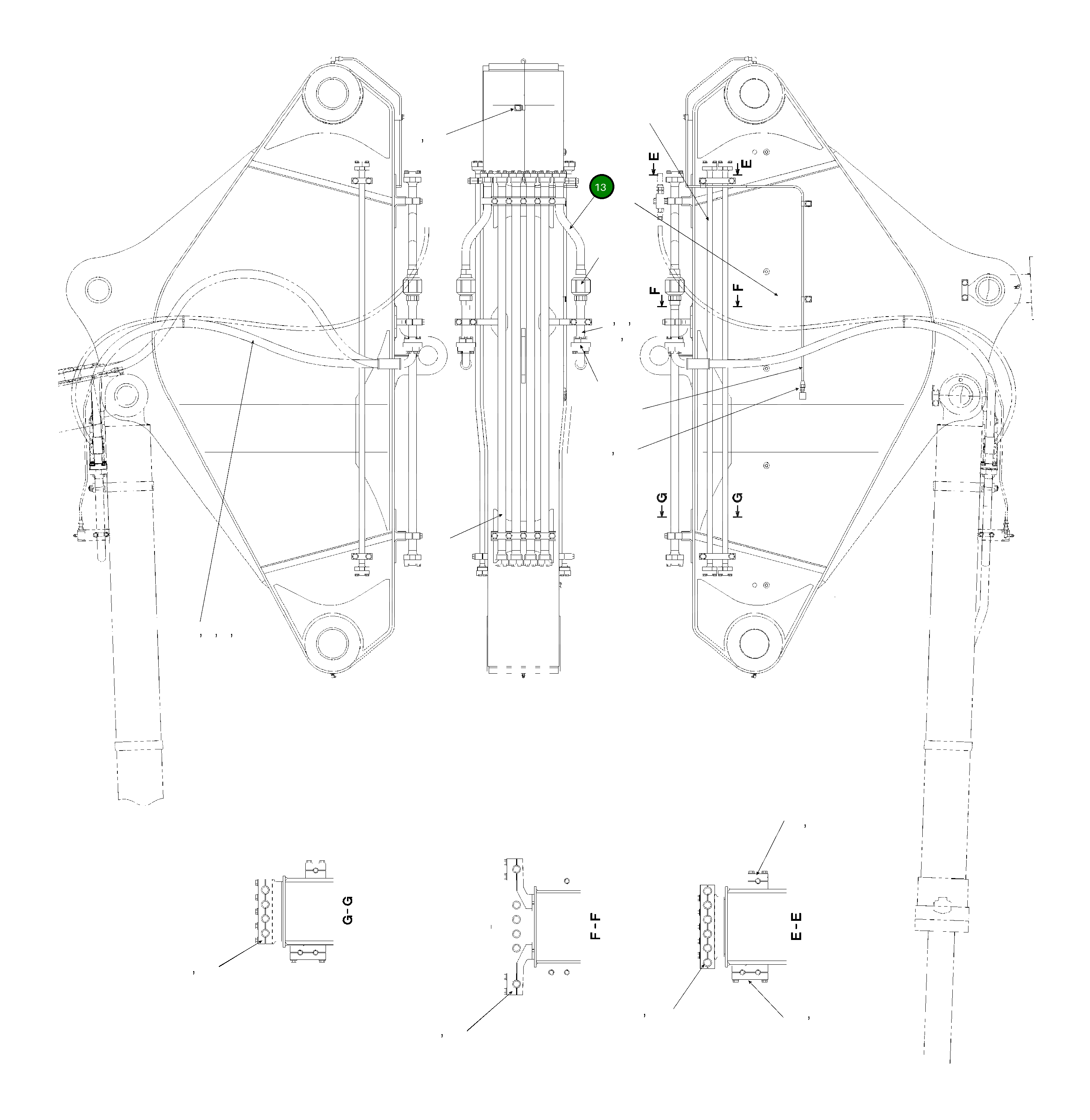 Трубка 208-62-87140NK Komatsu