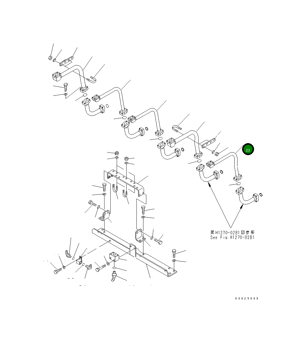 Трубка 208-62-65340 Komatsu