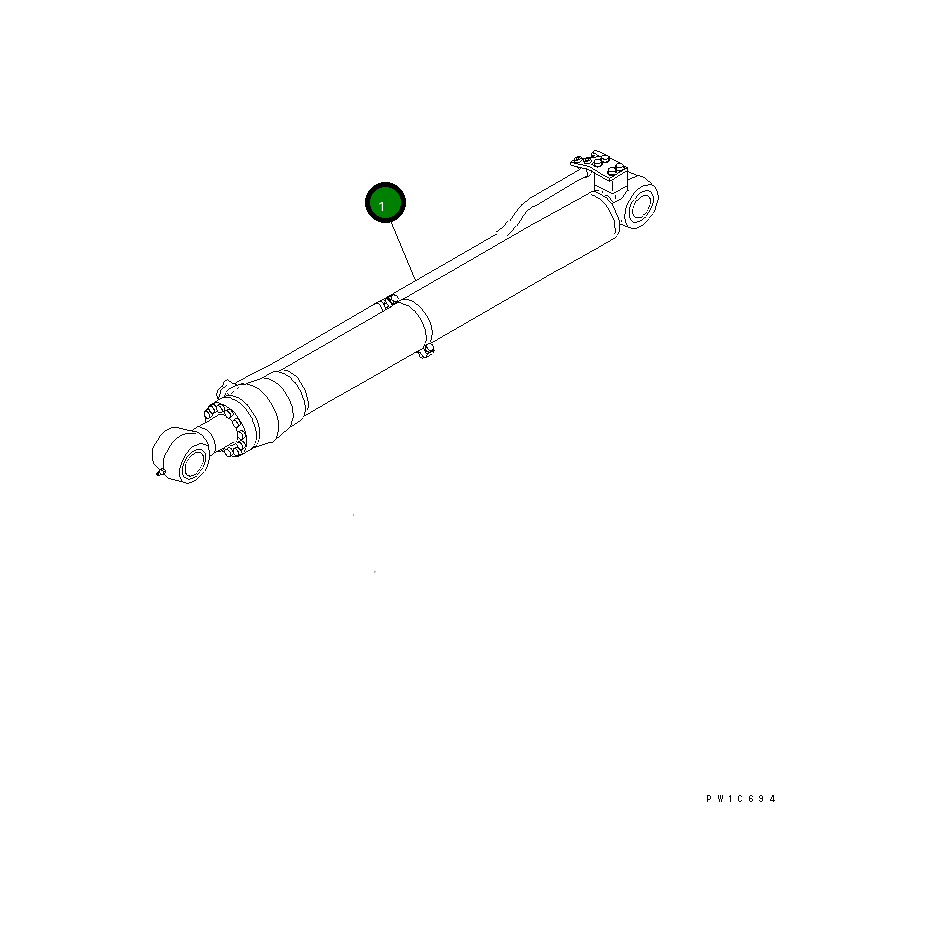 Цилиндр 707-01-XZ902 Komatsu