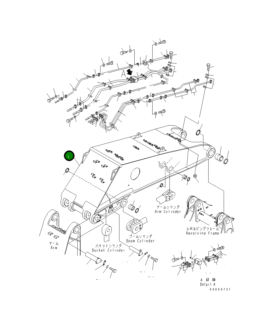 Стрела DM94286040 Komatsu