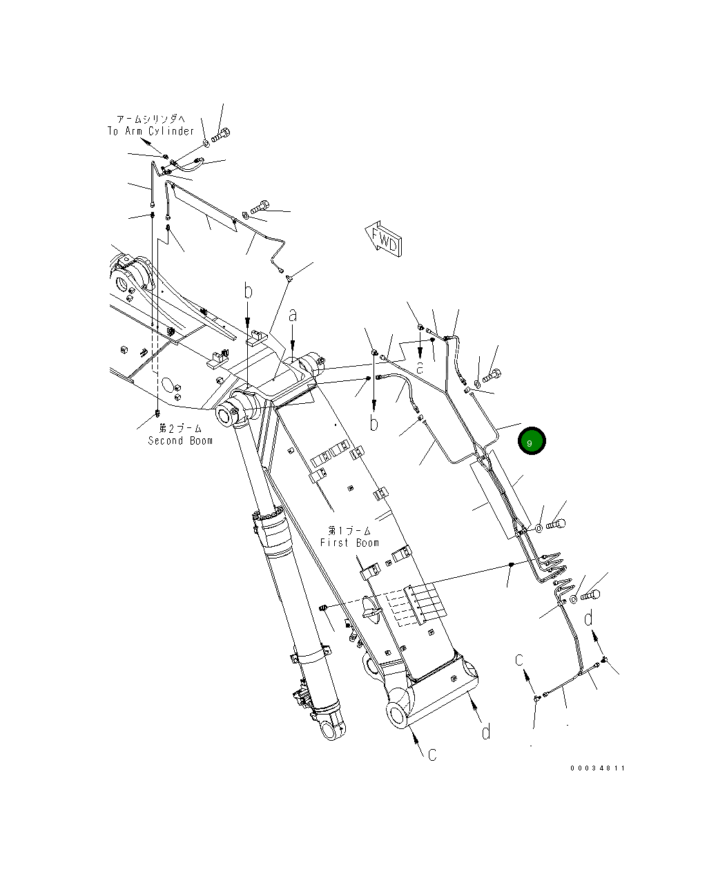 Трубка 20J-70-11750 Komatsu