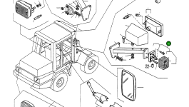 Фонарь указателя поворота 4241079M91 Komatsu