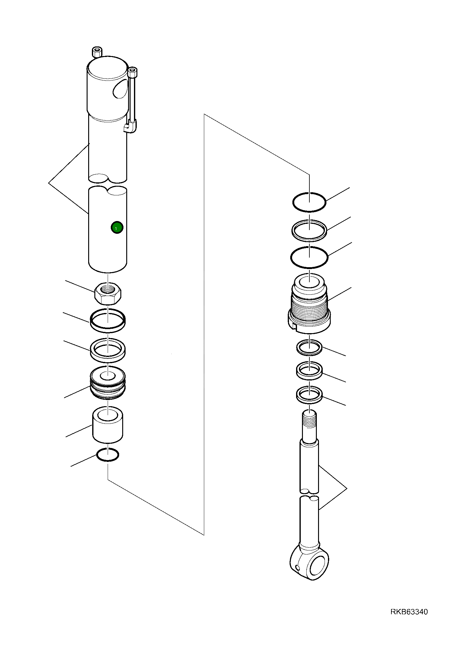 Цилиндр 42N-6C-11411 Komatsu