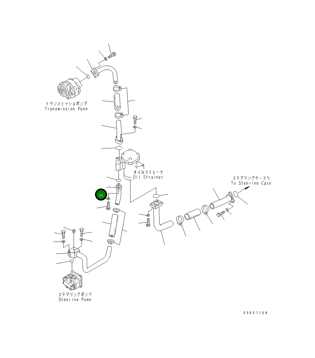 Трубка 156-49-21150 Komatsu