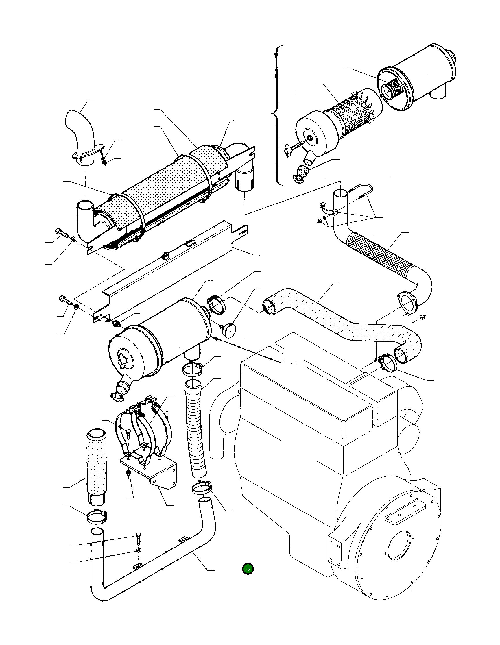 Труба 338807070 Komatsu