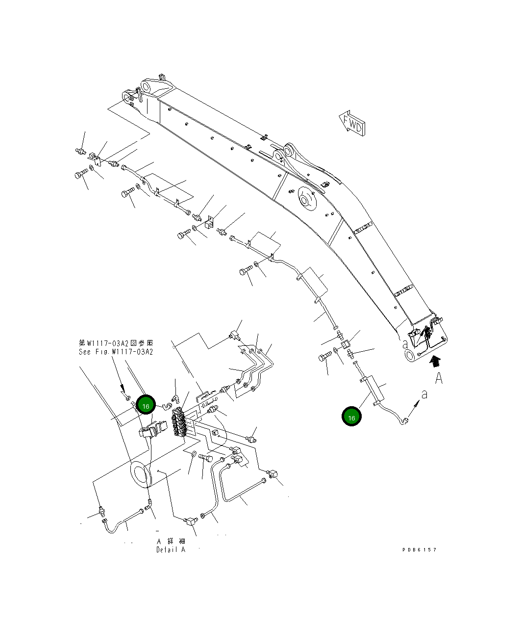 Трубка 208-70-65542 Komatsu