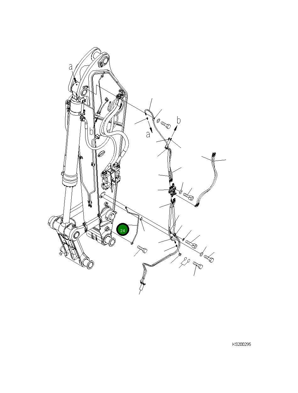 Трубка 208-70-K3311 Komatsu