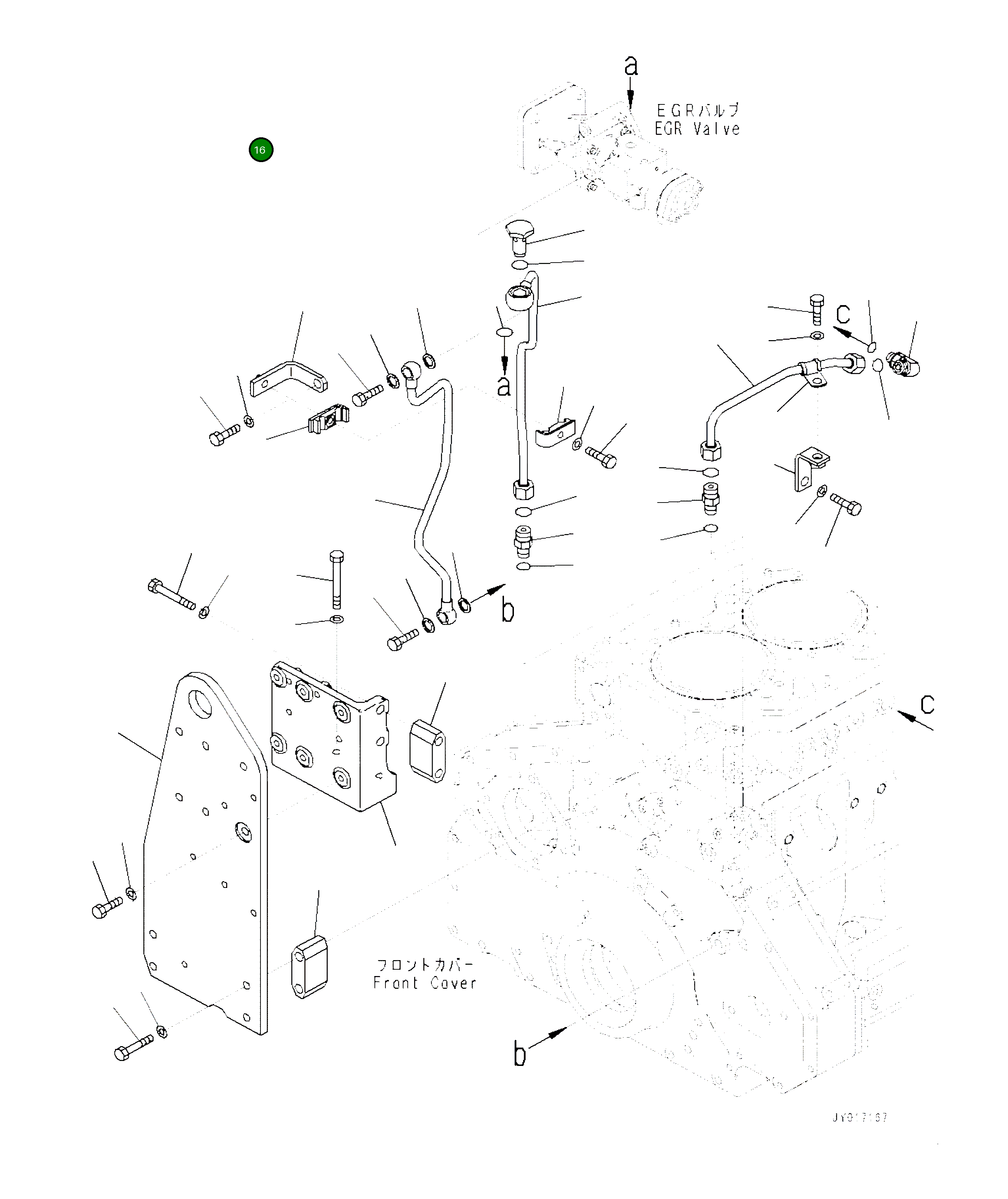 Трубка 6252-51-9120 Komatsu