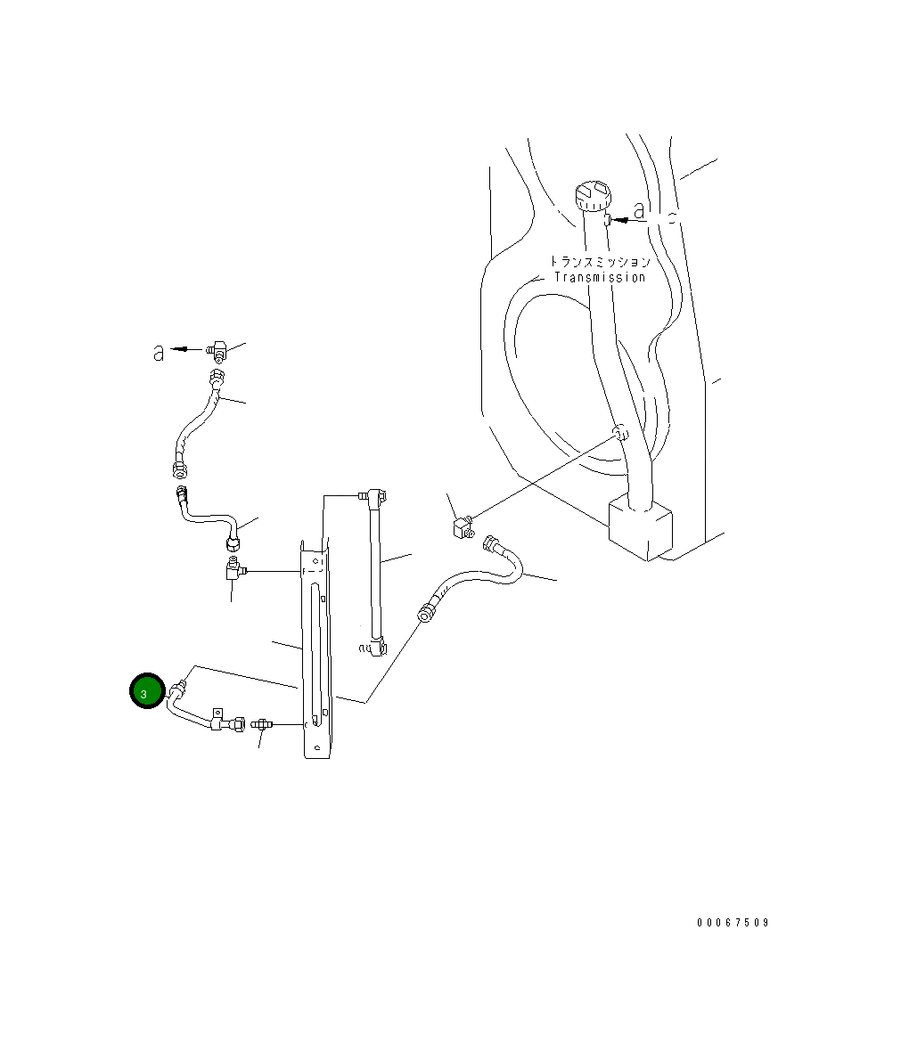 Трубка 427-16-21810 Komatsu
