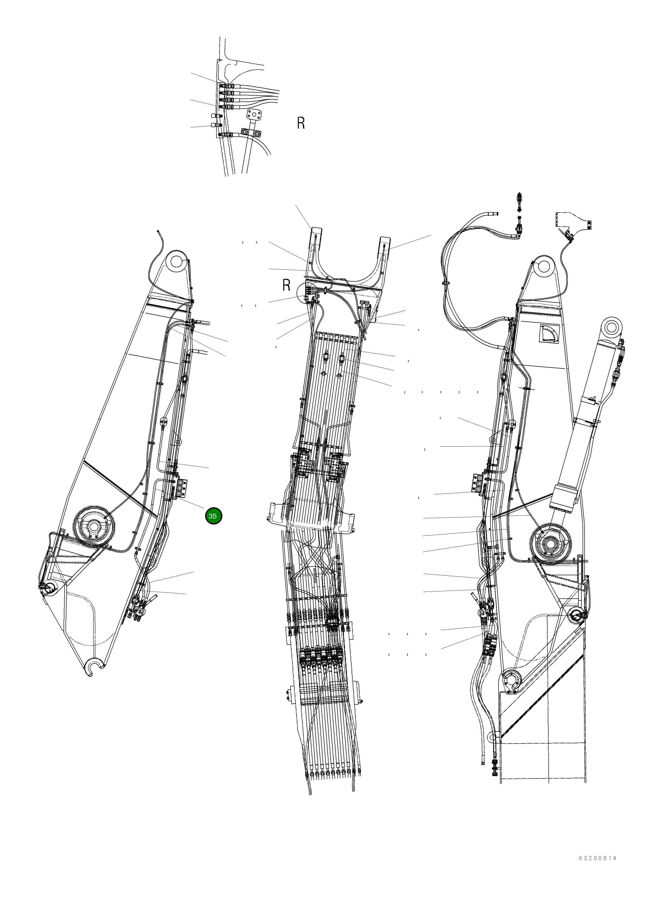 Трубка 209-62-KG530 Komatsu