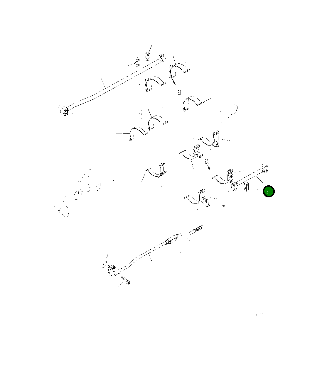 Трубка 707-86-16460 Komatsu