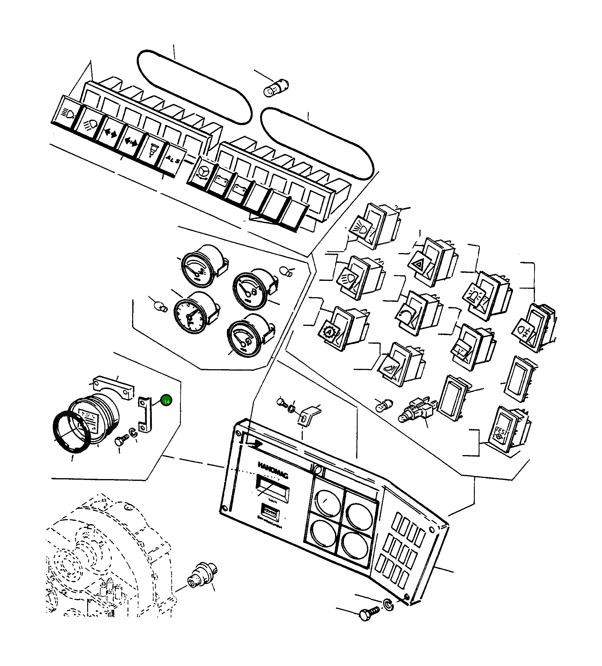Угол 4202140M1 Komatsu