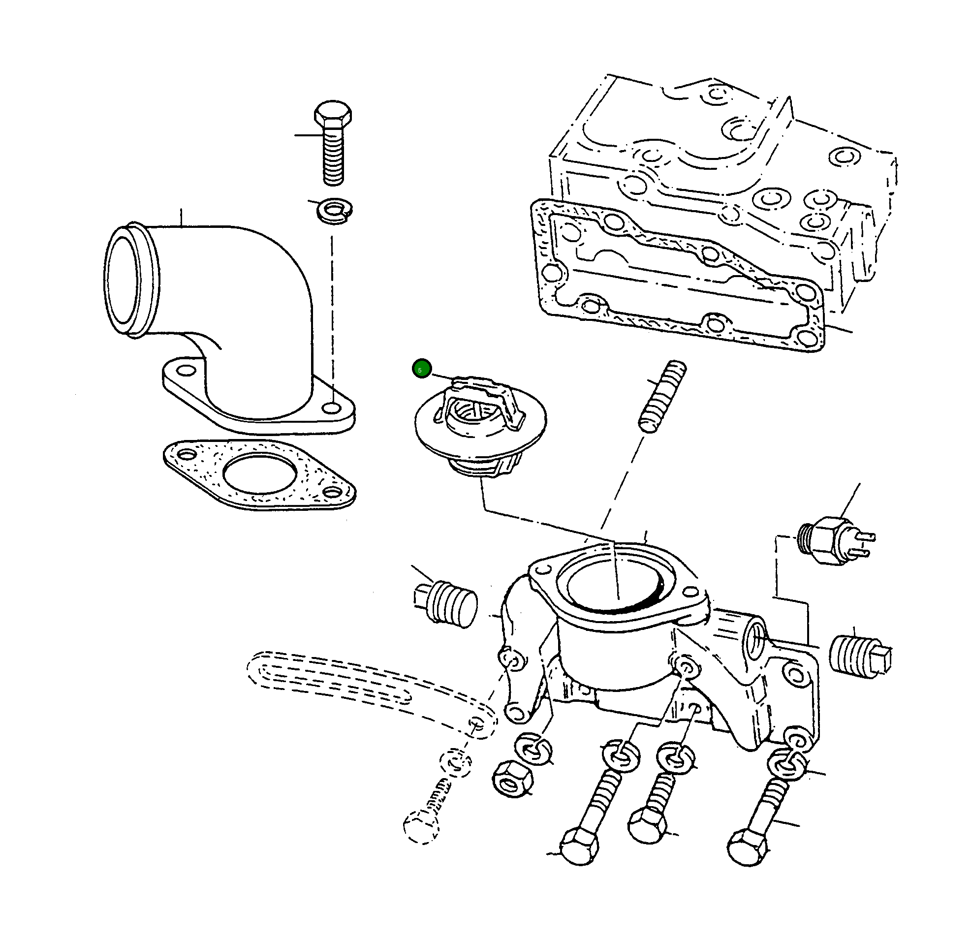 Термостат 4906768M1 Komatsu