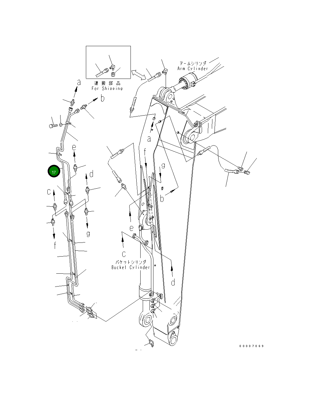 Трубка 209-943-7550 Komatsu