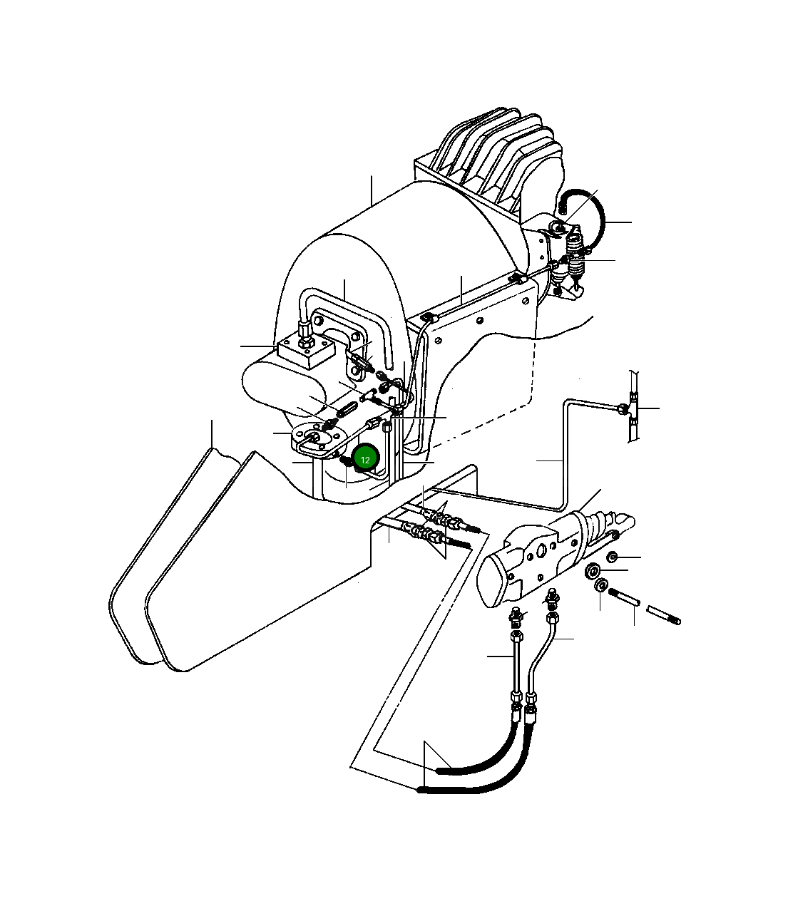 Трубка 81 912 Komatsu