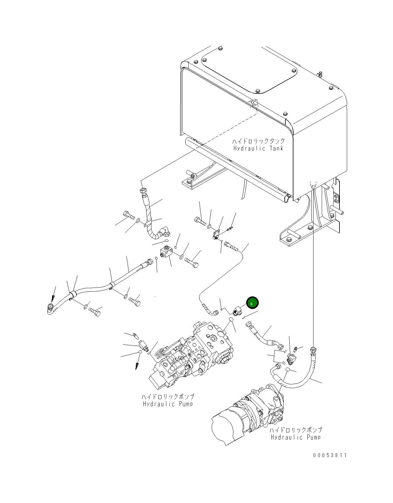 Угловой штуцер 419-S98-3190 Komatsu