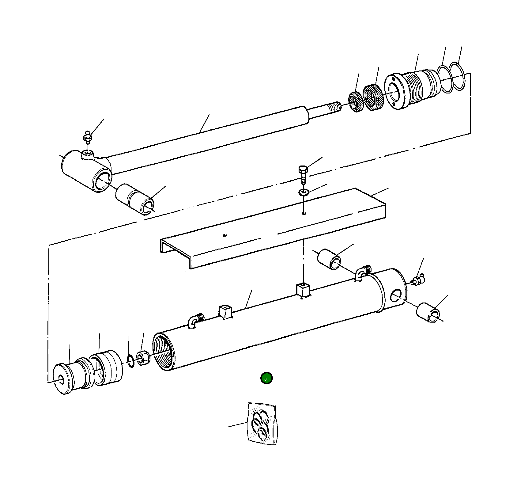 Цилиндр UE2300516 Komatsu