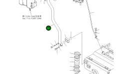 Трубка 198-49-62411 Komatsu