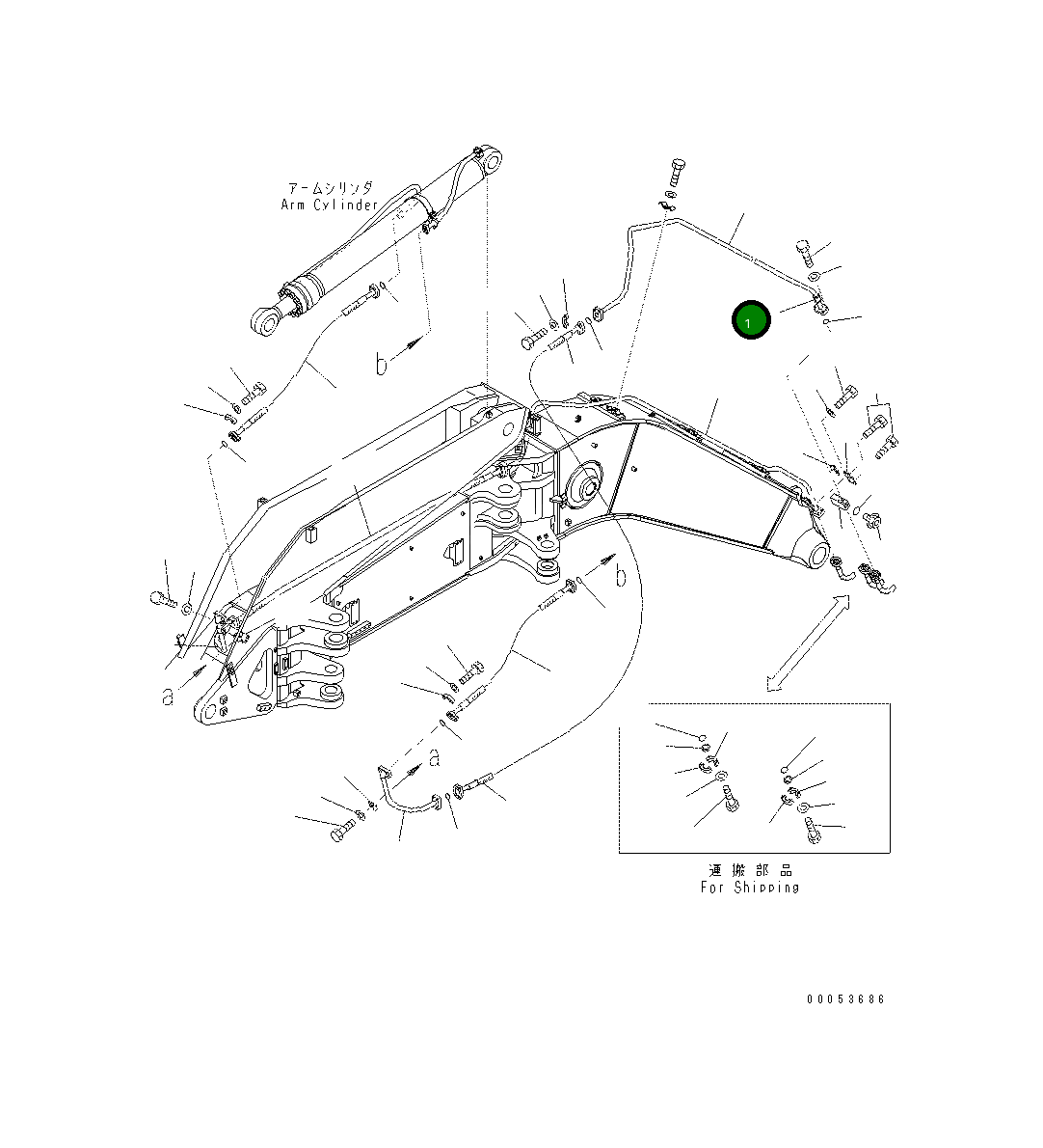 Трубка 208-62-74650 Komatsu