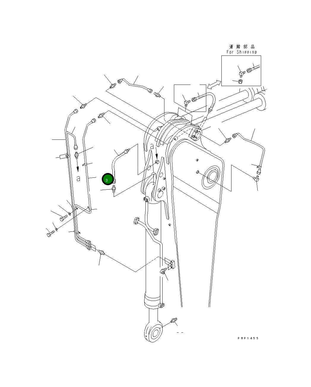 Трубка 209-70-75351 Komatsu
