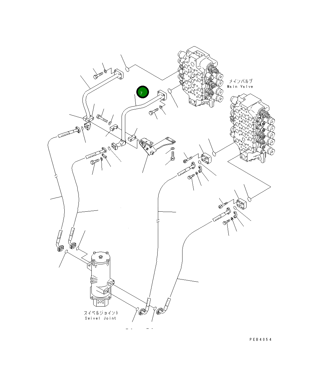 Трубка 209-62-71432 Komatsu