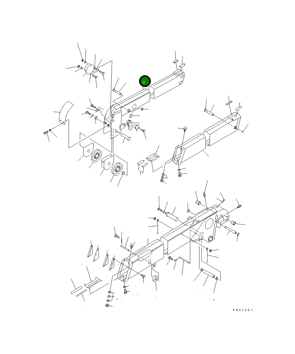 Стрела UN08BB21034 Komatsu