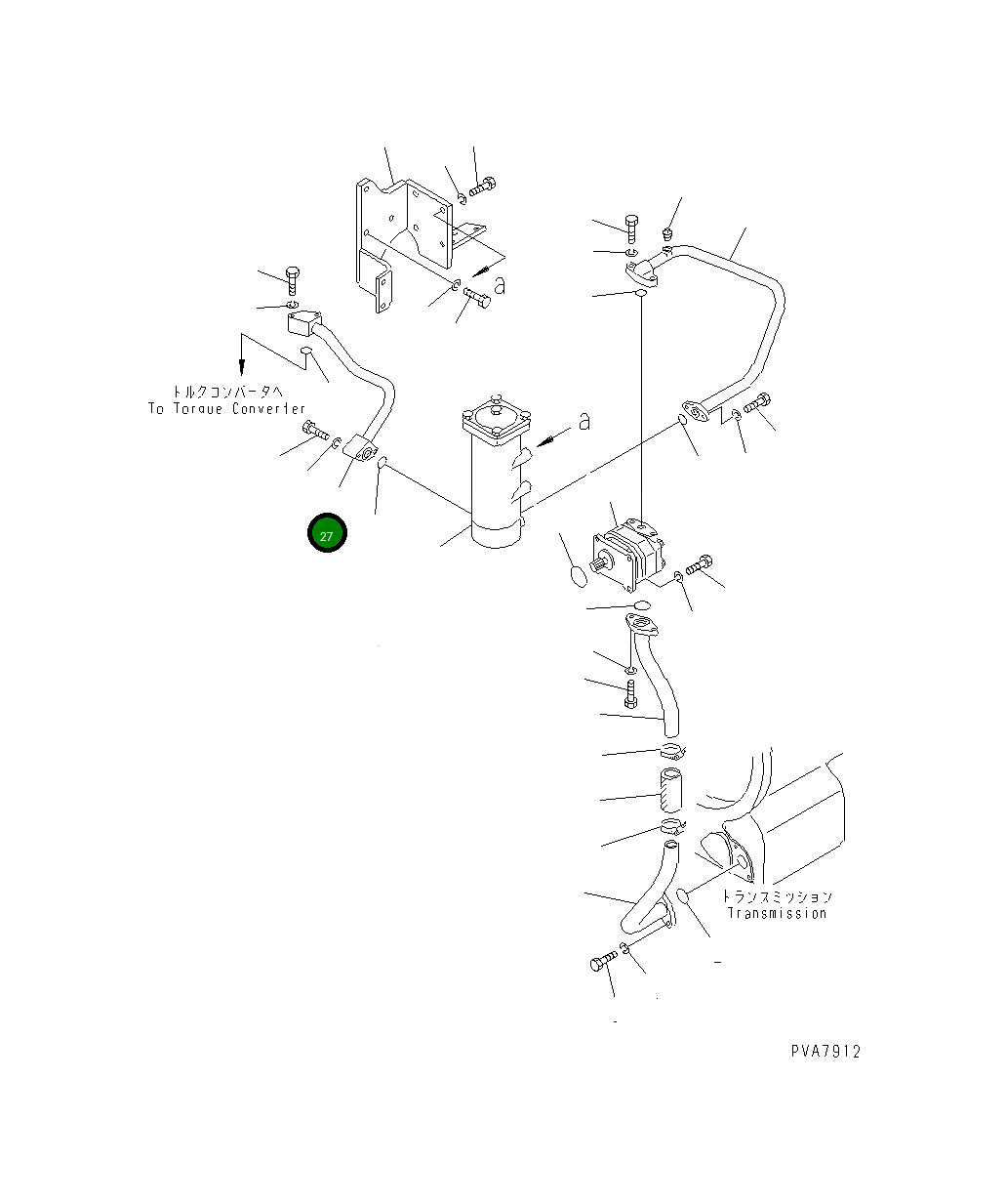 Трубка 134-49-24121 Komatsu