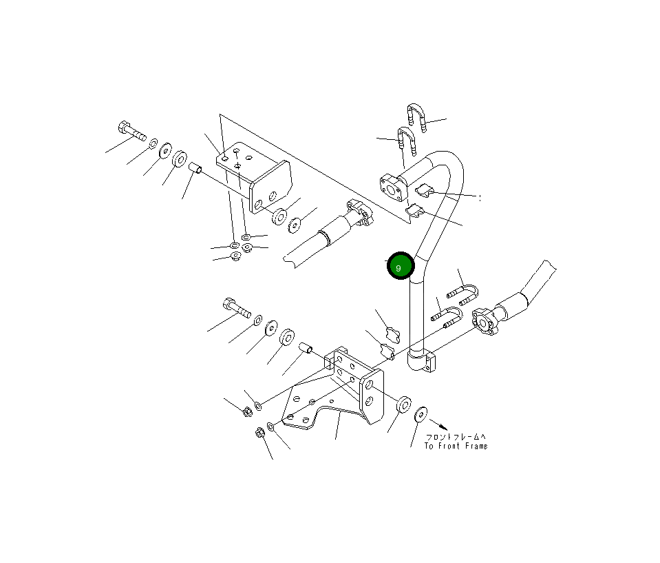 Трубка 426-62-34782 Komatsu