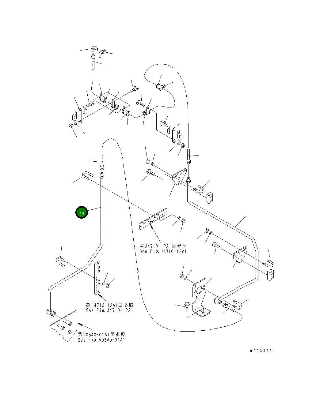 Трубка 42C-Z89-1220 Komatsu
