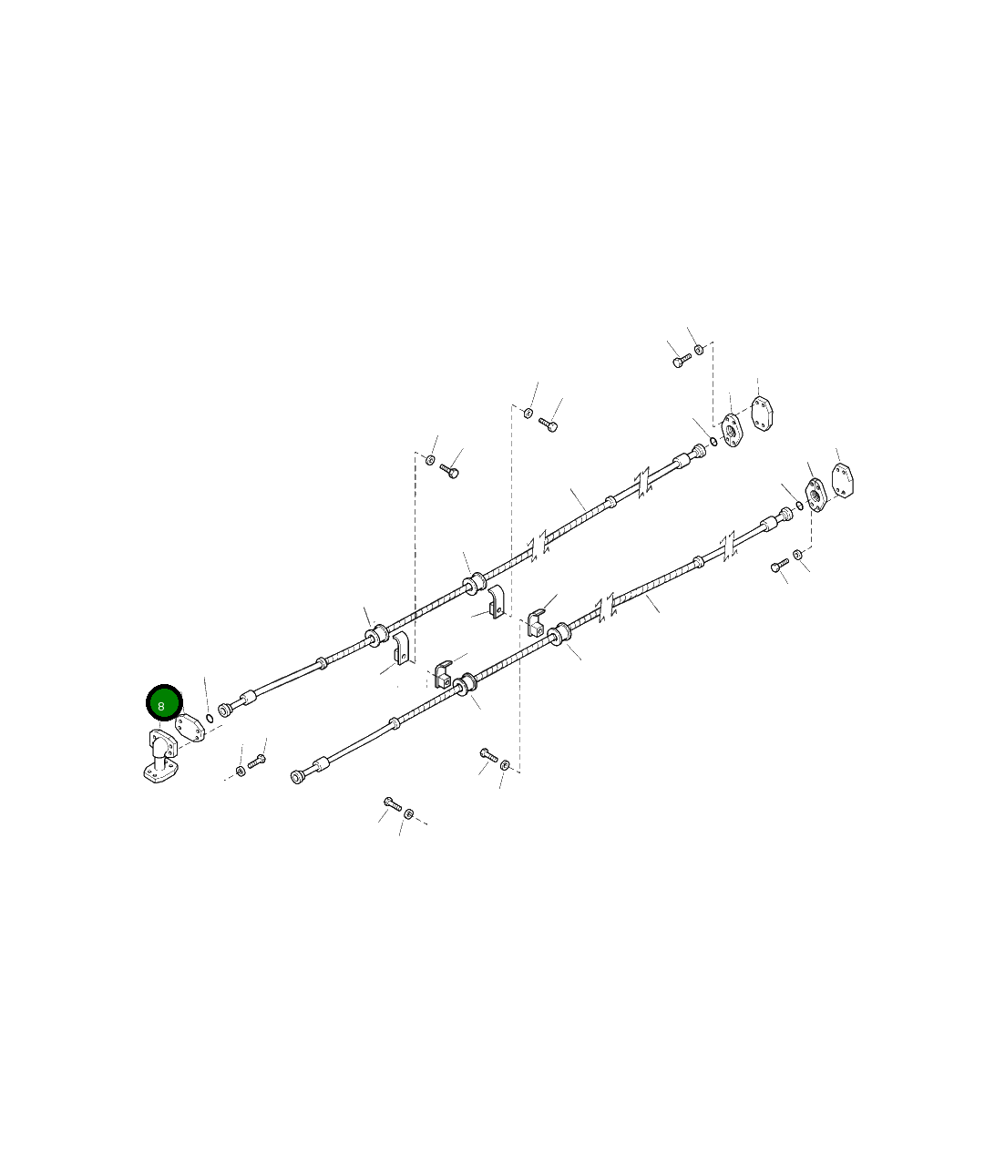 Трубка 206-958-1340 Komatsu
