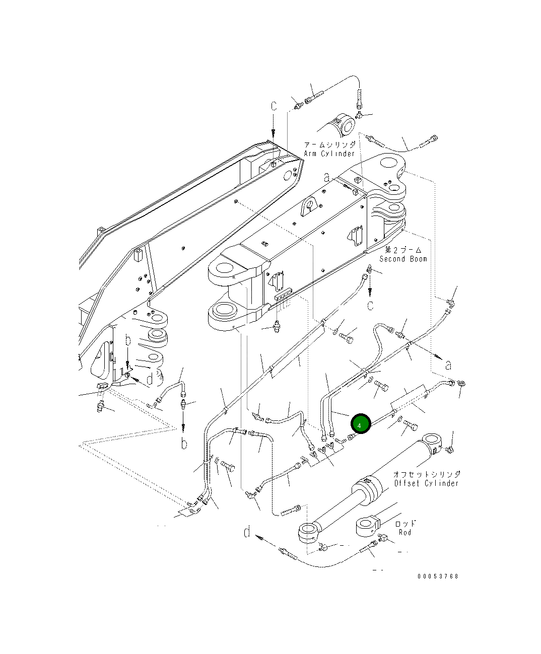 Трубка 208-70-64690 Komatsu
