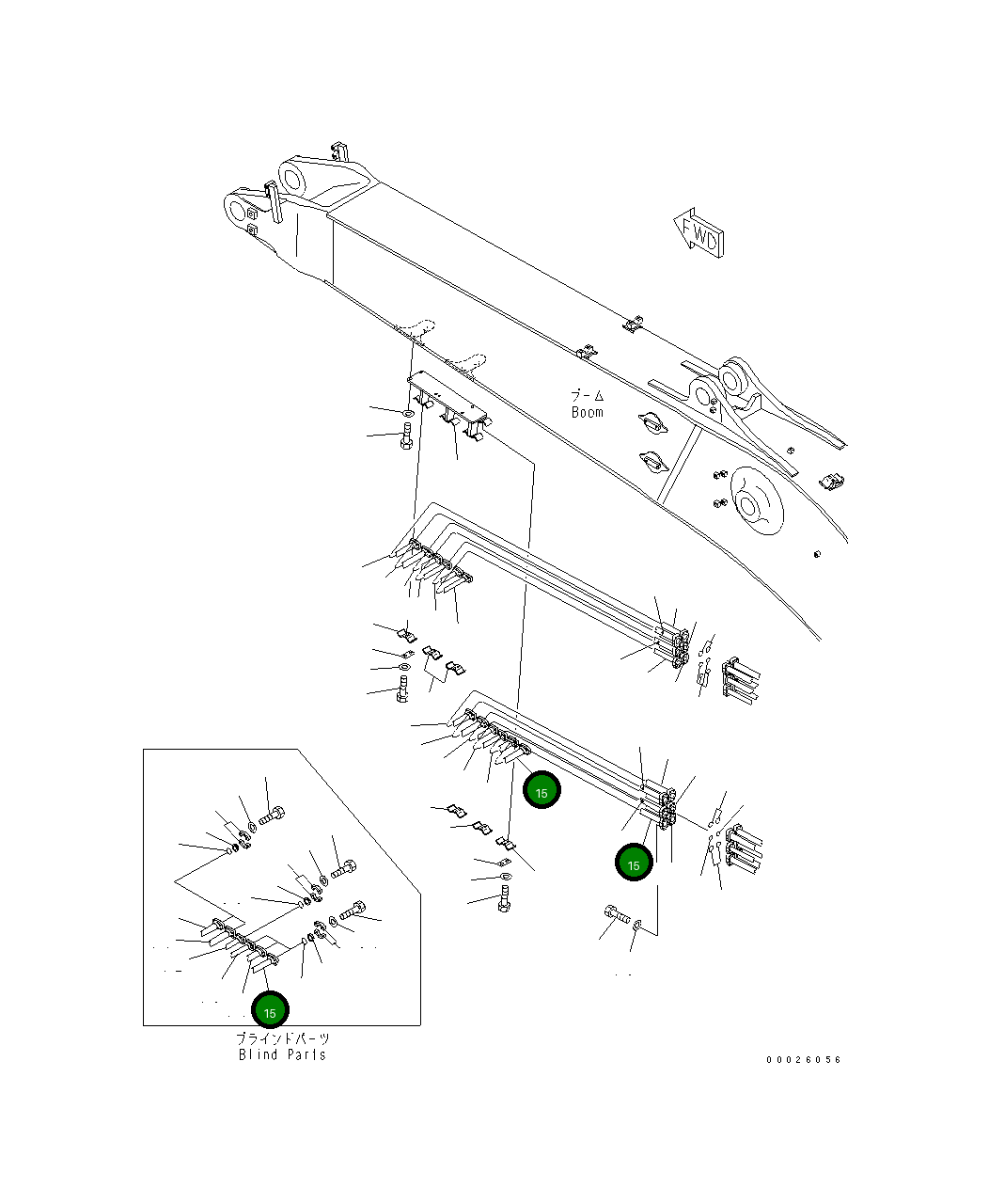 Трубка 208-62-65862 Komatsu