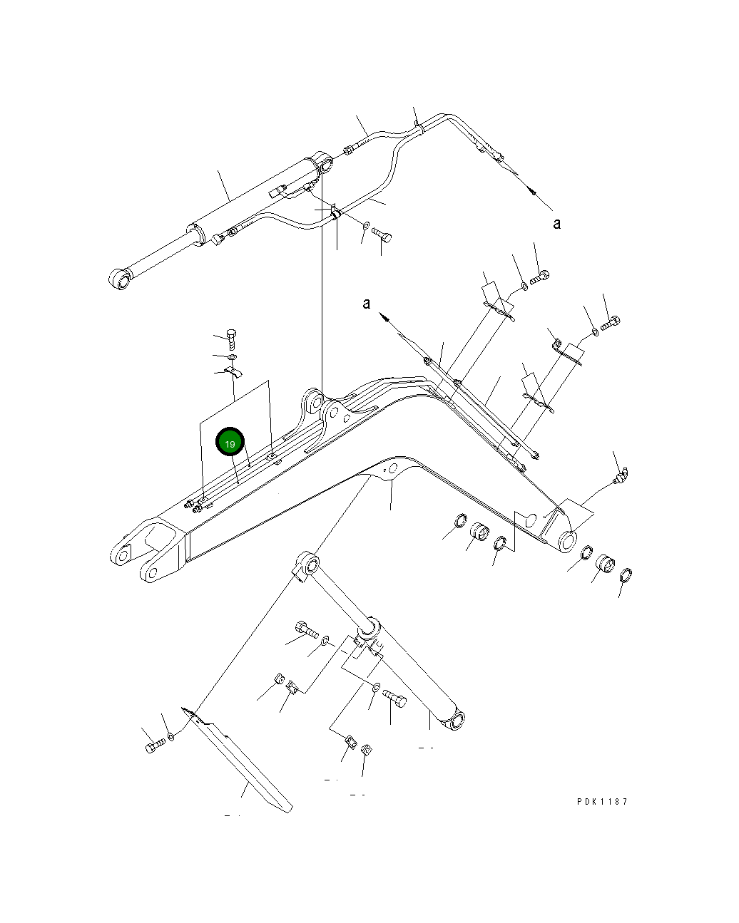 Трубка 20S-62-82111 Komatsu