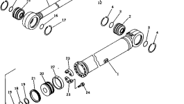 Цилиндр 707-13-16280 Komatsu