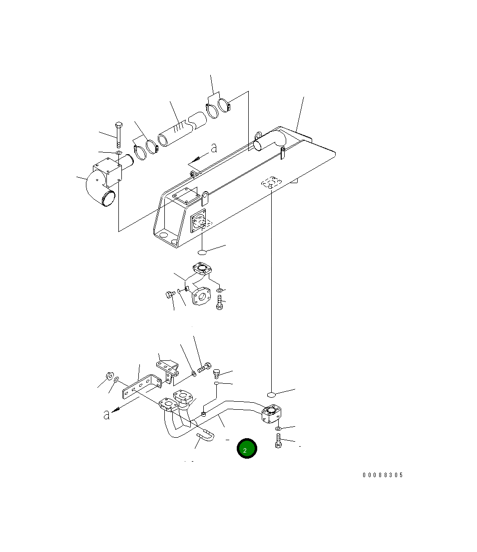 Трубка 427-16-21461 Komatsu
