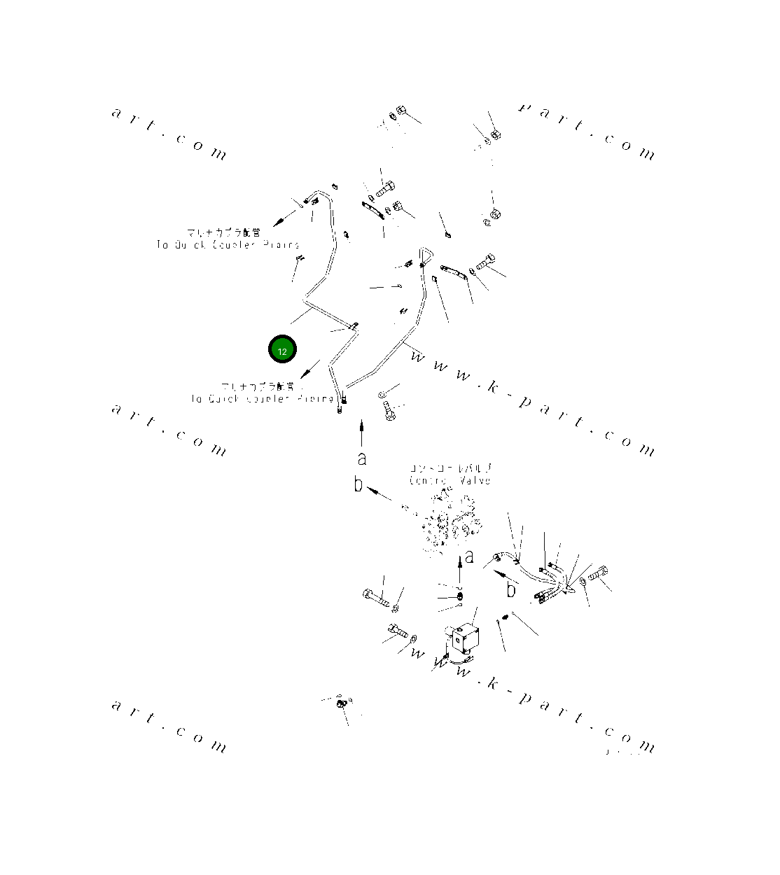 Трубка 419-T90-5370 Komatsu
