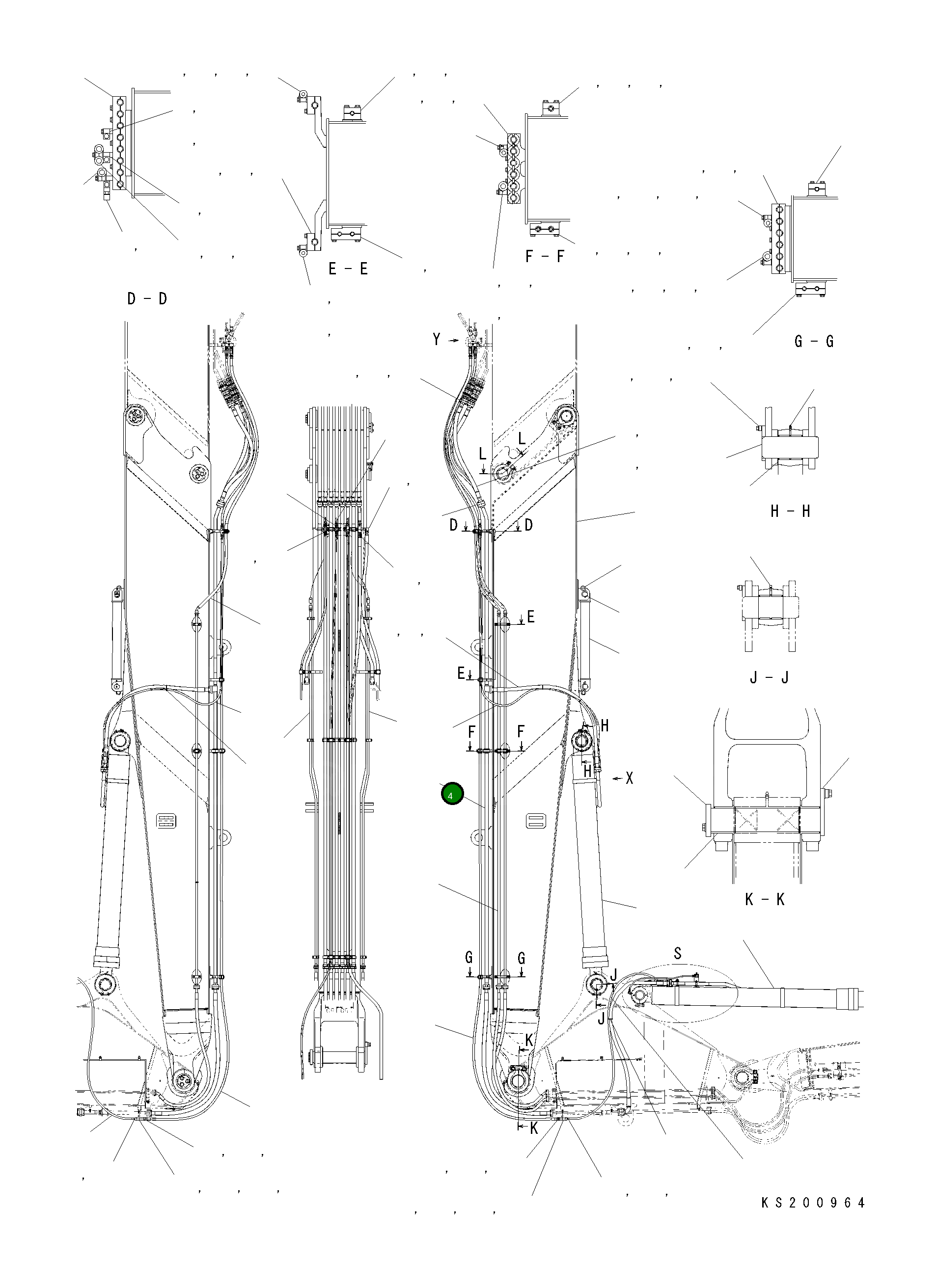 Трубка 208-70-KC770 Komatsu