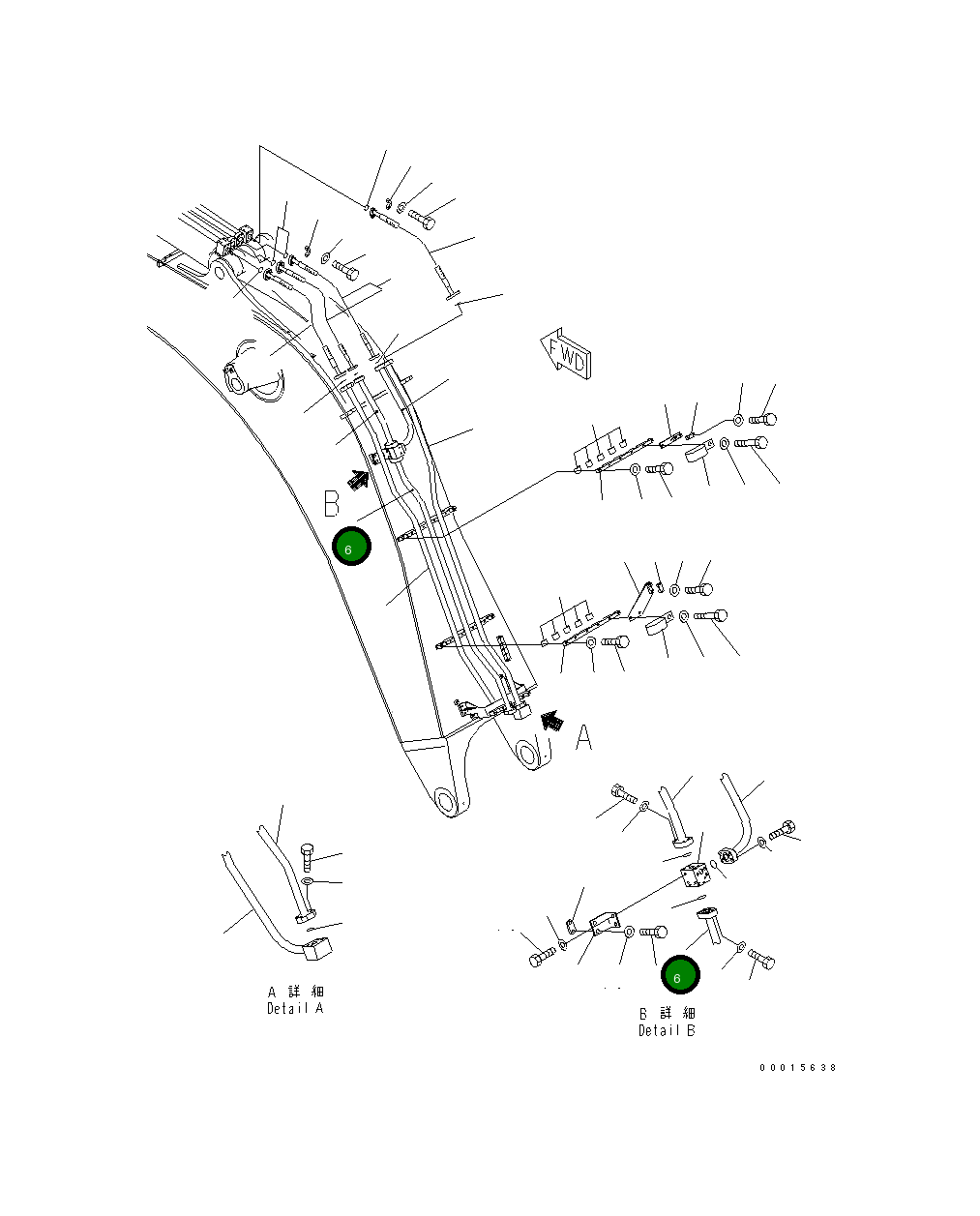 Трубка 209-62-73830 Komatsu