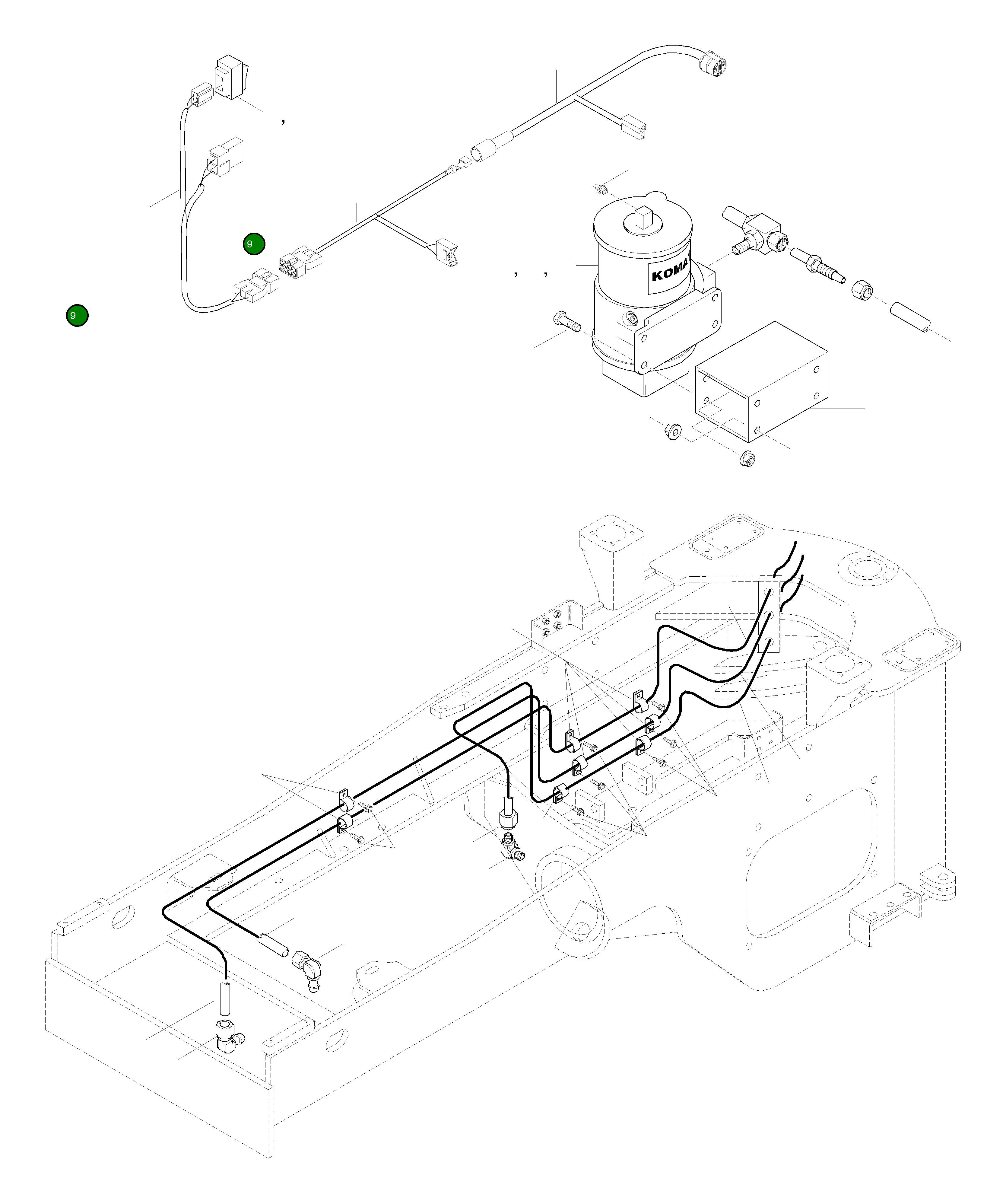 Труба 424-S95-H580 Komatsu